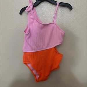 Colorful Pink and Orange Swimsuit